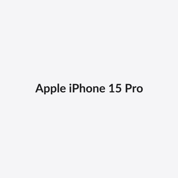 Apple iPhone 15 Pro