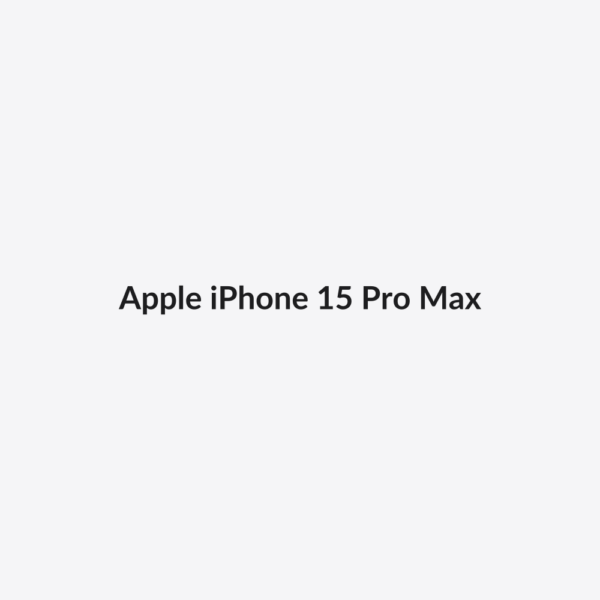 Apple iPhone 15 Pro Max